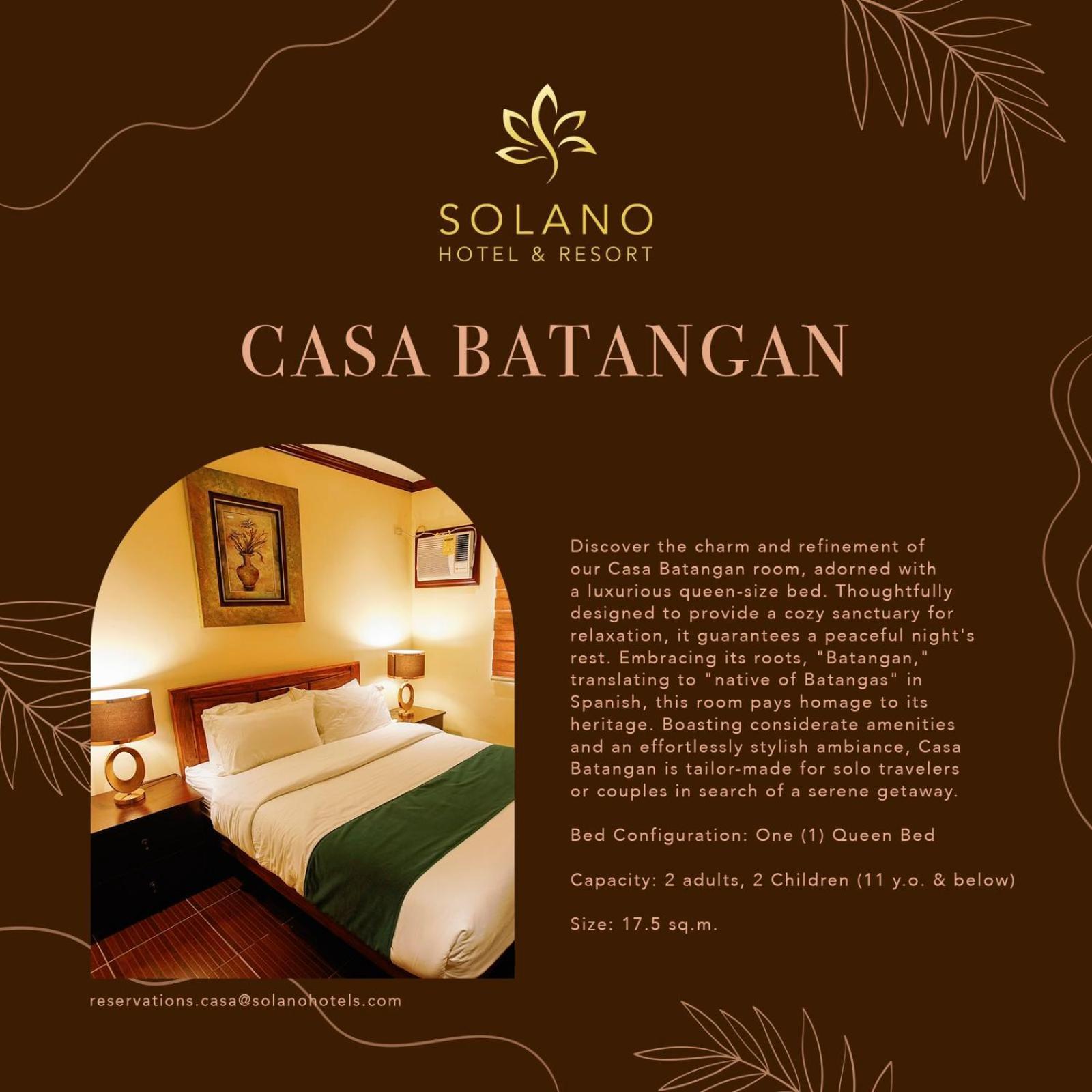 Solano Hotel & Resort At Casa Ysabel Lipa City Exterior foto